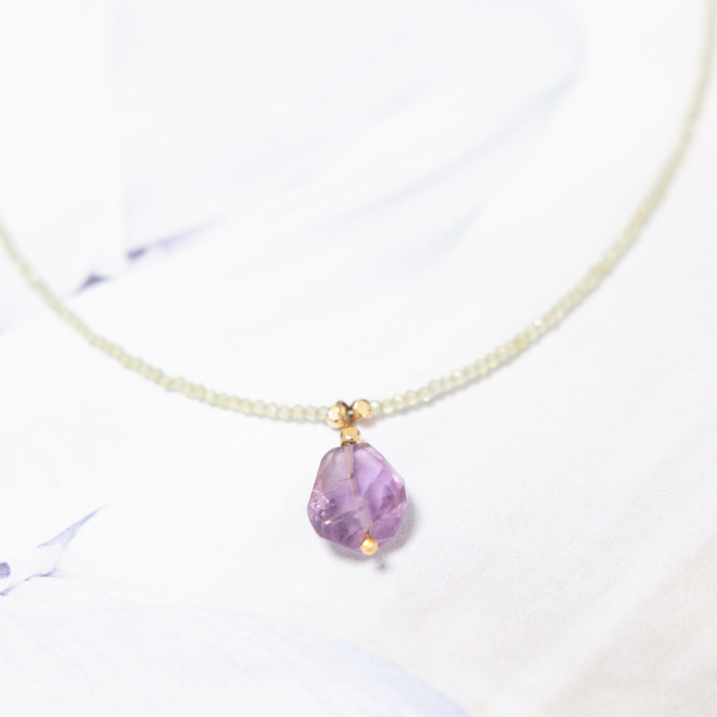 Labradoriet Amethist Ketting