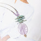 Lange ketting Amethist Turquoise