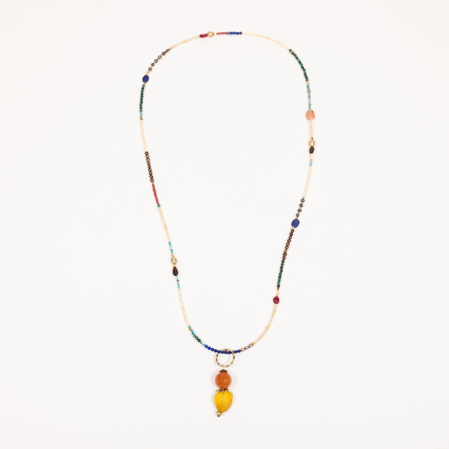 Ketting Lang met Carneool Agaat Hanger