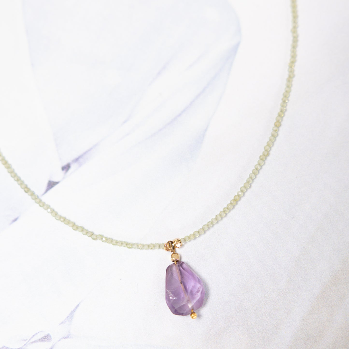 Labradoriet Amethist Ketting