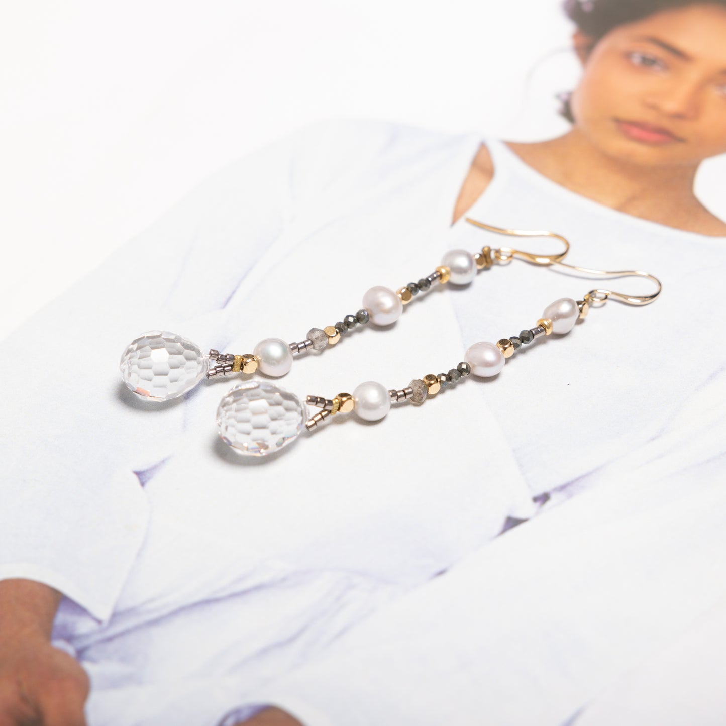 Swarovski Crystal Drop Pearl