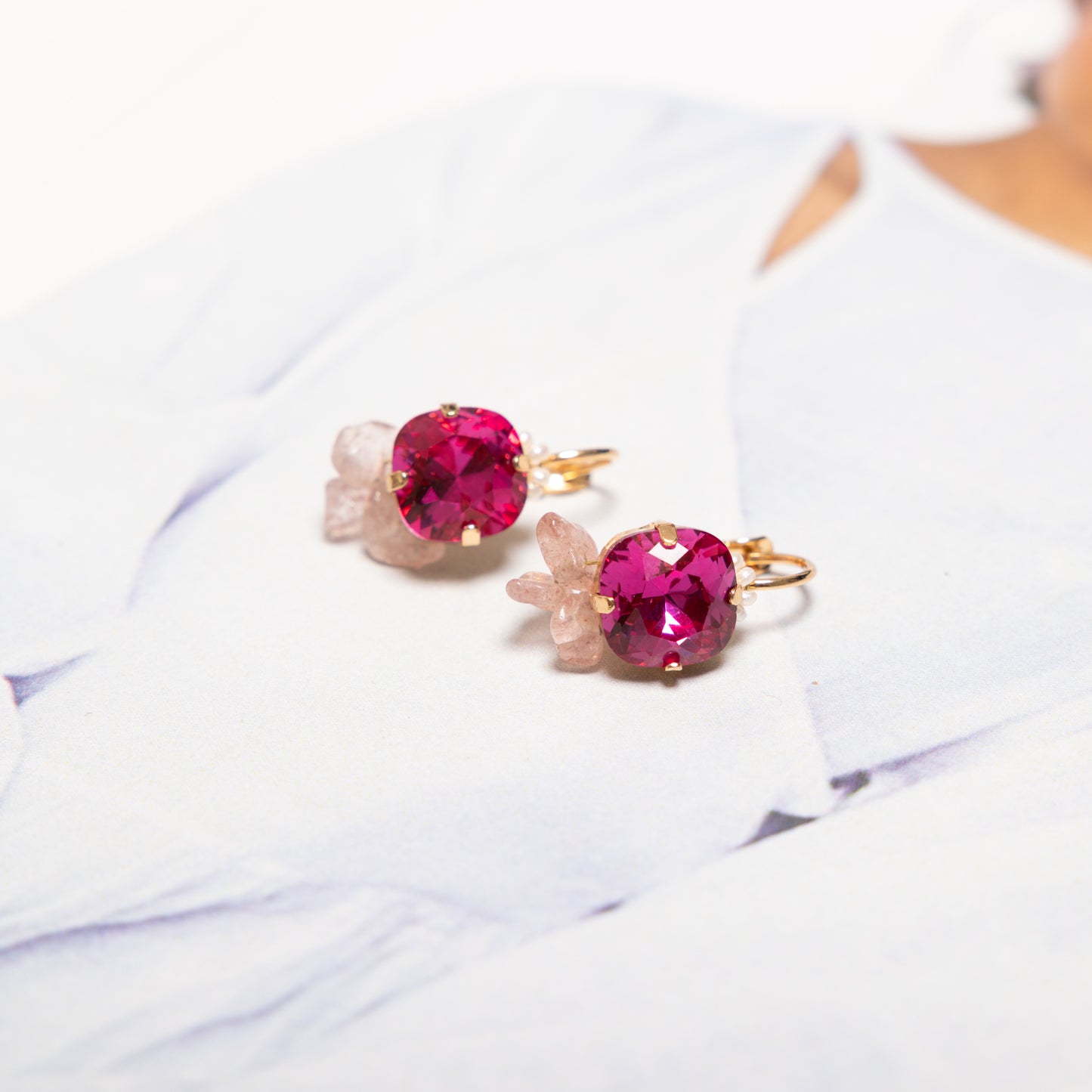 Classic Fantasy Bohemian Fuchsia Rozenkwarts