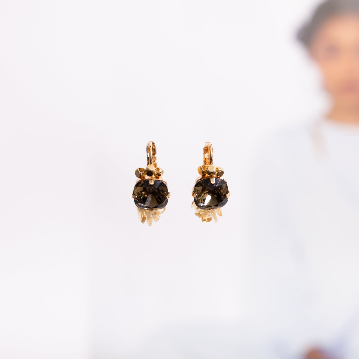 Classic Fantasy Swarovski Brown Gold