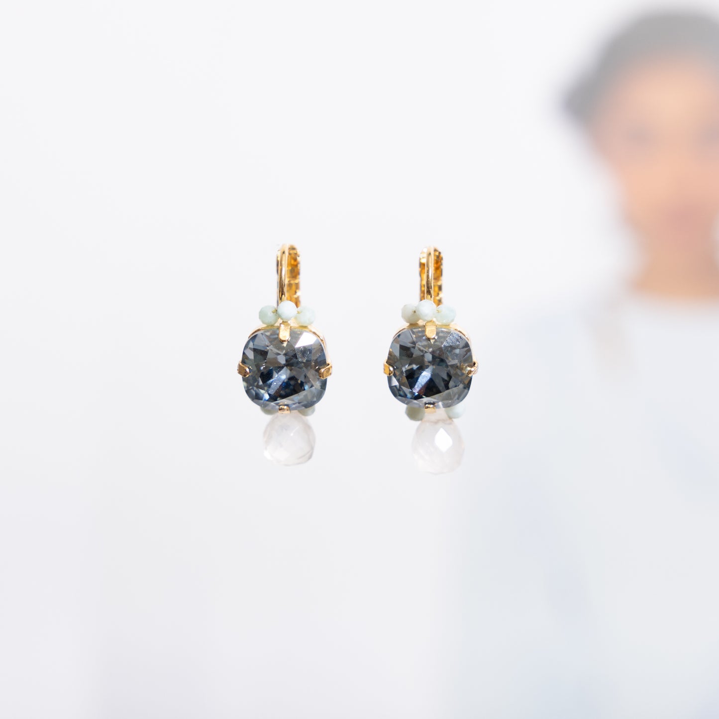 Classic Royal Greige Blauw Rozenkwarts Druppel