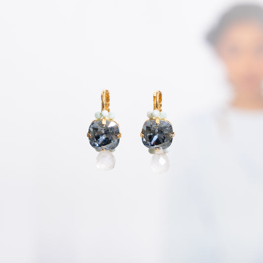 Classic Royal Greige Blauw Rozenkwarts Druppel